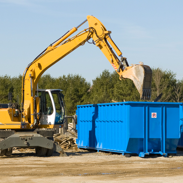 what are the rental fees for a residential dumpster in Woodlawn